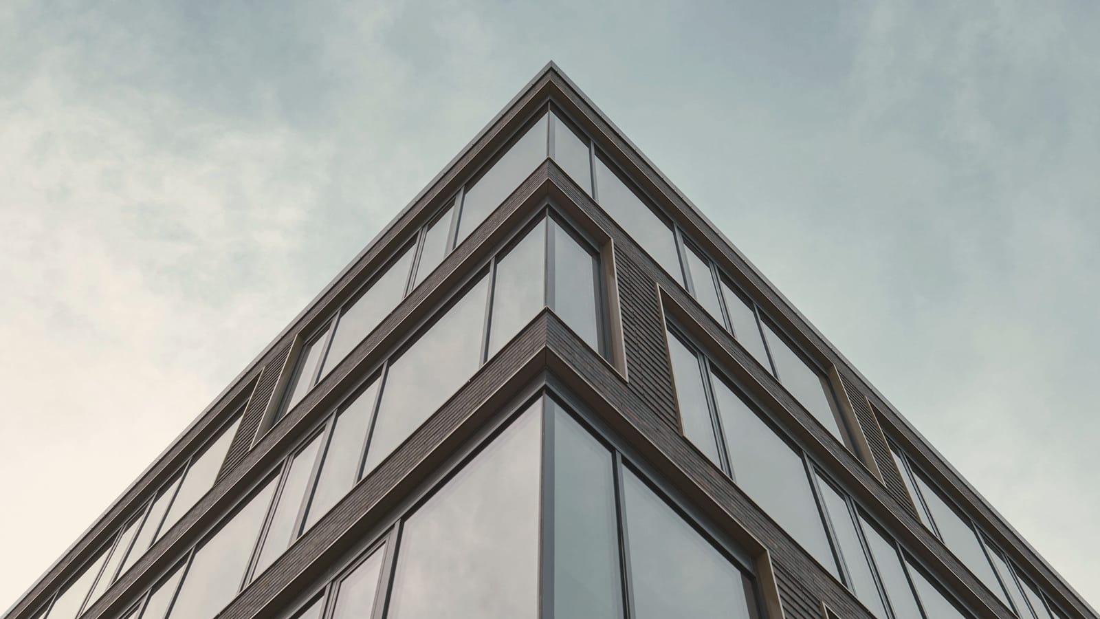 Office building seen from a low angle